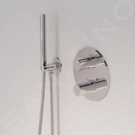 Steinberg 100 - Mitigeur thermostatique encastré pour 2 appareils, chrome 100 4133 3