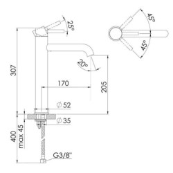 Steinberg 100 - Mitigeur de lavabo, chrome 100 1710