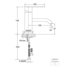 Steinberg 135 - Mitigeur de lavabo, chrome 135 1011