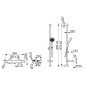 Hansa Unita - Set de douche avec thermostat, ECO, chrome 48130131