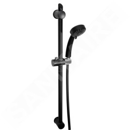 Novaservis Sets de douche - Colonne avec tête de douche, 3 jets, flexible et barre, noir KIT602,5
