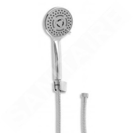 Novaservis Sets de douche - Set tête de douche 80, 3 jets, support et flexible, chrome MINI857,0