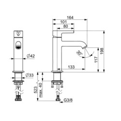 Hansa Vantis Style - Mitigeur de lavabo, chrome 54372207