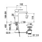 Laufen Neja - Mitigeur de lavabo avec vidage, chrome H3115110041211