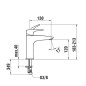 Laufen Laurin - Mitigeur de lavabo Eco+, noir mat HF500704428000
