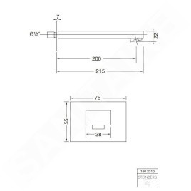Steinberg 160 - Bec bain déverseur, chrome 160 2310