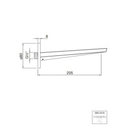 Steinberg 260 - Bonde de baignoire, chrome 260 2310