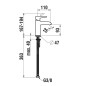 Laufen Pure - Mitigeur de lavabo, Eco+, chrome HF901702100000
