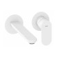 Ravak Eleganta - Mitigeur de lavabo encastré, 2 trous, blanc mat X070255
