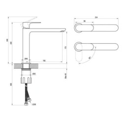 Ravak Eleganta - Mitigeur de lavabo, BeCool, blanc mat X070415