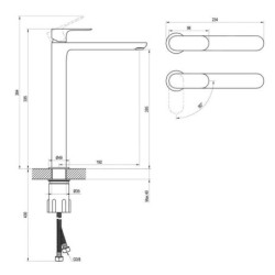 Ravak Eleganta - Mitigeur de lavabo, BeCool, chrome X070419