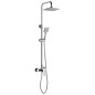 Aqualine Factor - Set de douche avec mitigeur, raccord de douche inférieur, chrome FC960