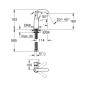 Grohe Essence - Mitigeur de lavabo, Hard Graphite 23488A01
