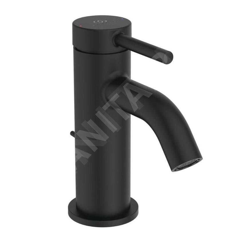 Ideal Standard Ceraline Nuovo - Mitigeur lavabo avec bonde, noir soyeux BD845XG