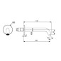 Ideal Standard Ceraline Nuovo - Bonde de baignoire, chrome BD973AA