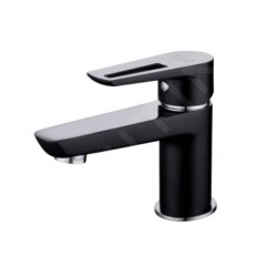 Cersanit Mille - Mitigeur de lavabo avec garniture de vidage, noir S951-048