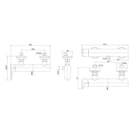 Cersanit Inverto - Mitigeur de douche, noir S951-290