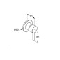 Kludi Bozz - Mitigeur de douche encastré, or brossé 38925N076