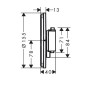 Hansgrohe ShowerSelect Comfort - Mitigeur encastré, bronze brossé 15562140