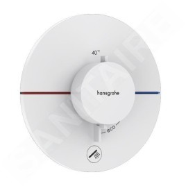 Hansgrohe ShowerSelect Comfort - Mitigeur thermostatique encastré, blanc mat 15562700