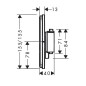 Hansgrohe ShowerSelect Comfort - Mitigeur thermostatique encastré, chrome 15588000