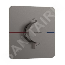 Hansgrohe ShowerSelect Comfort - Mitigeur thermostatique encastré, chrome noir brossé 15588340