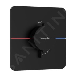 Hansgrohe ShowerSelect Comfort - Mitigeur thermostatique encastré, noir mat 15588670