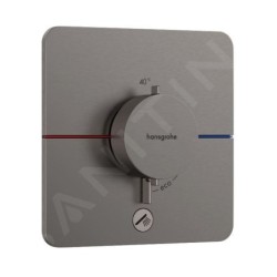 Hansgrohe ShowerSelect Comfort - Mitigeur thermostatique encastré, chrome noir brossé 15589340