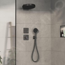 Hansgrohe ShowerSelect Comfort - Mitigeur thermostatique encastré, chrome noir brossé 15589340