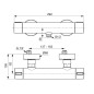 Ideal Standard ALU+ - Mitigeur thermostatique de douche, rosé BD582RO