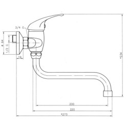 Novaservis Titania Iris - Mitigeur de lavabo, chrome 92070/T,0