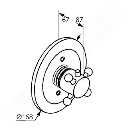 Kludi Adlon - Mélangeur thermostatique encastré, laiton 517194520