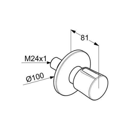 Kludi Balance - Robinet trois voies encastré, chrome 528460575