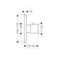 Axor Citterio M - Mitigeur thermostatique encastré haut débit, chrome 34716000