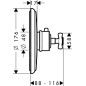 Axor Montreux - Mitigeur thermostatique encastré, chrome 16810000