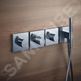 Axor Starck Organic - Mitigeur thermostatique encastré haut débit, chrome 12711000