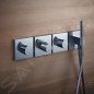 Axor Starck Organic - Mitigeur thermostatique encastré haut débit, chrome 12712000