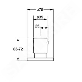 Hansa Living - Vanne encastrée, chrome 06289105