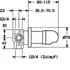 Hansa Accessoires - Vanne multivoies à encastrer, chrome 02879135