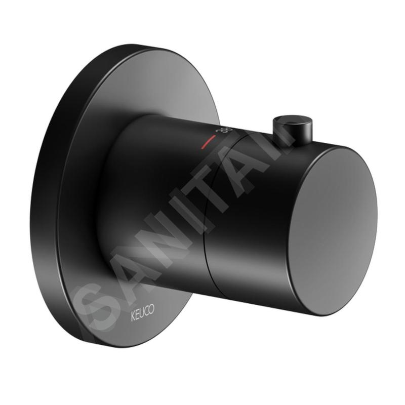 Keuco IXMO - Mitigeur thermostatique encastré, chrome noir 59553130001