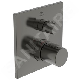 Ideal Standard CeraTherm - Mitigeur de douche thermostatique encastré, Magnetic Grey A6956A5