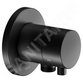 Keuco IXMO - Soupape encastrée pour 3 appareils, avec raccordement de douche, noir mat 59548371101