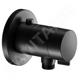 Keuco IXMO - Mitigeur thermostatique encastré, avec raccordement de douche, noir mat 59554370001