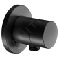Keuco IXMO - Soupape encastrée pour 2 appareils, avec raccordement de douche, noir mat 59556370101