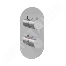 Ravak Espirit - Mitigeur thermostatique pour 3 appareils, encastré, chromé X070209