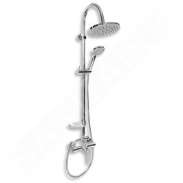 Novaservis Sets de douche - Set de douche avec robinetterie, raccord de douche par le haut, chrome SET040/96,0