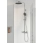 kielle Oudee - Set de douche avec thermostat, 260 mm, 3 jets, chrome 20602010