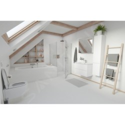kielle Oudee - Set de douche avec thermostat, 260 mm, 3 jets, chrome 20602010