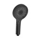 kielle Oudee - Set de douche avec thermostat, 260 mm, 3 jets, noir mat 20602014