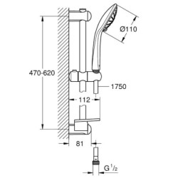 Grohe Euphoria - Set de douche Massage, chrome 27231001